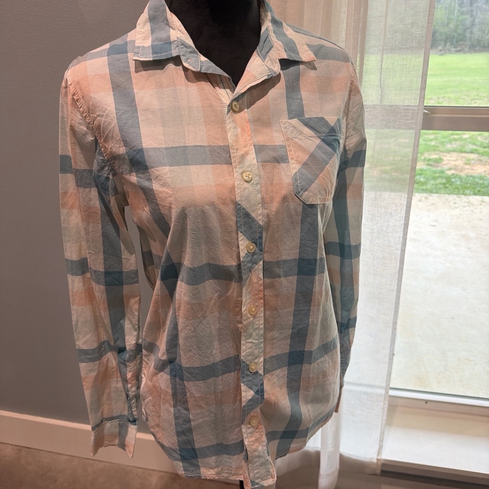 Payton & Parker Girls Coastal Cowgirl Button Down Summer Plaid xl 18/20